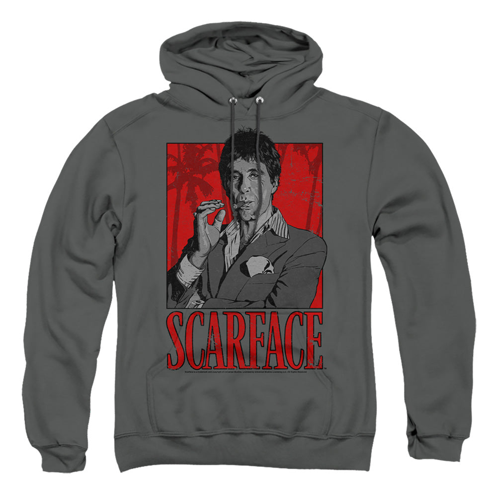 Scarface Tony Mens Hoodie Charcoal Officially Licensed