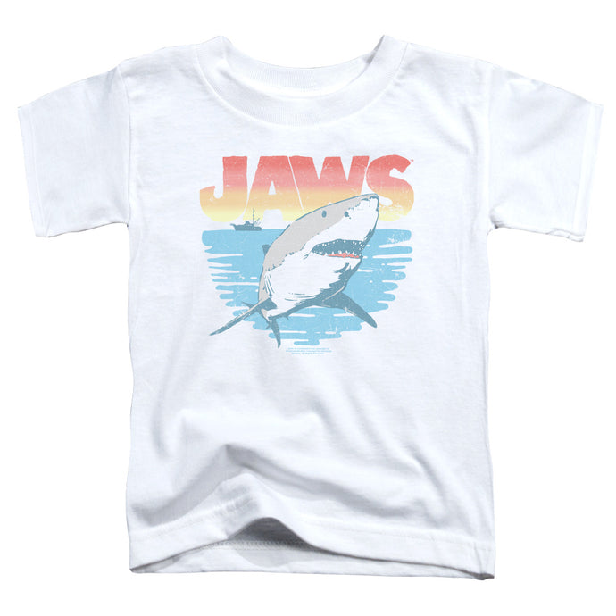 Jaws Cool Waves Toddler Kids Youth T Shirt White