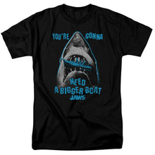Load image into Gallery viewer, Jaws Boat In Mouth Mens T Shirt Black
