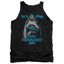 Load image into Gallery viewer, Jaws Boat In Mouth Mens Tank Top Shirt Black