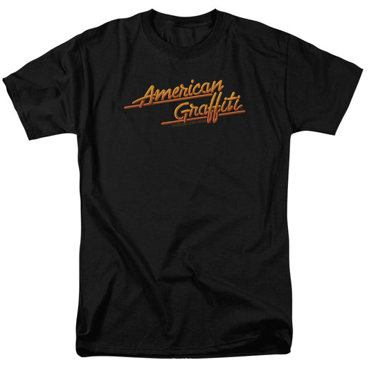 American Graffiti Neon Logo Mens T Shirt Black