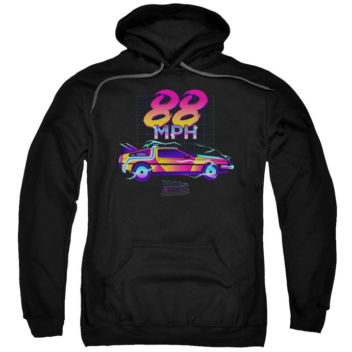 Back To The Future 88 MPH Mens Hoodie Black