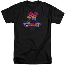 Load image into Gallery viewer, Back To The Future 88 MPH Mens Tall T Shirt Black