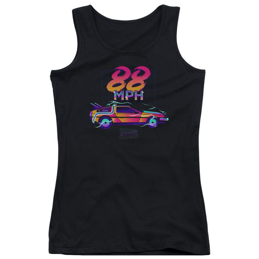 Back To The Future 88 MPH Womens Tank Top Shirt Black