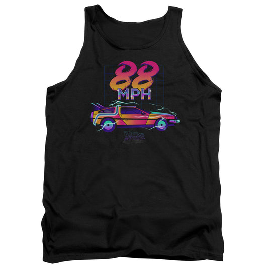 Back To The Future 88 MPH Mens Tank Top Shirt Black