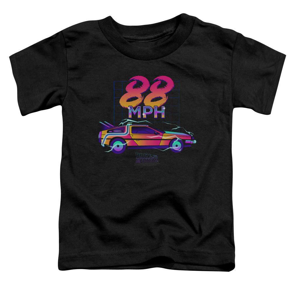 Back To The Future 88 MPH Toddler Kids Youth T Shirt Black