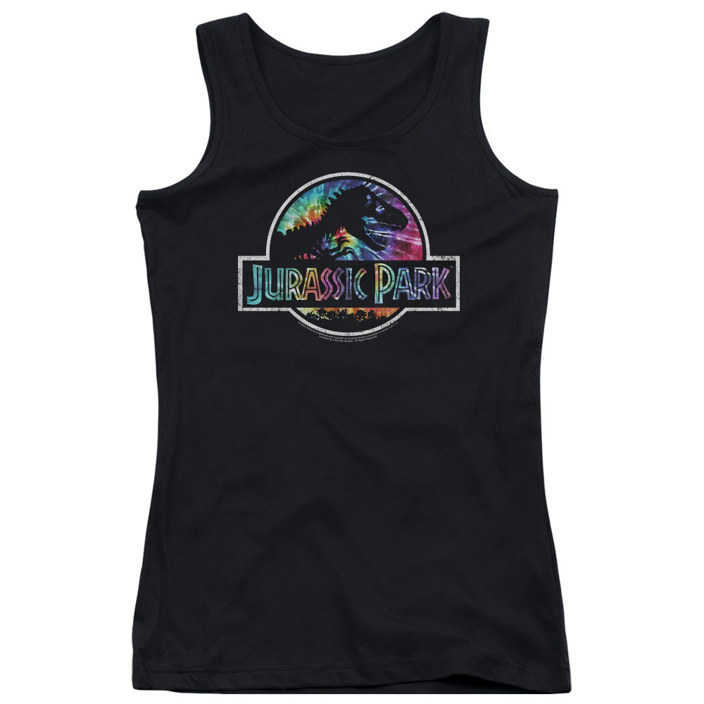 Jurassic Park Prehistoric Groove Womens Tank Top Shirt Black