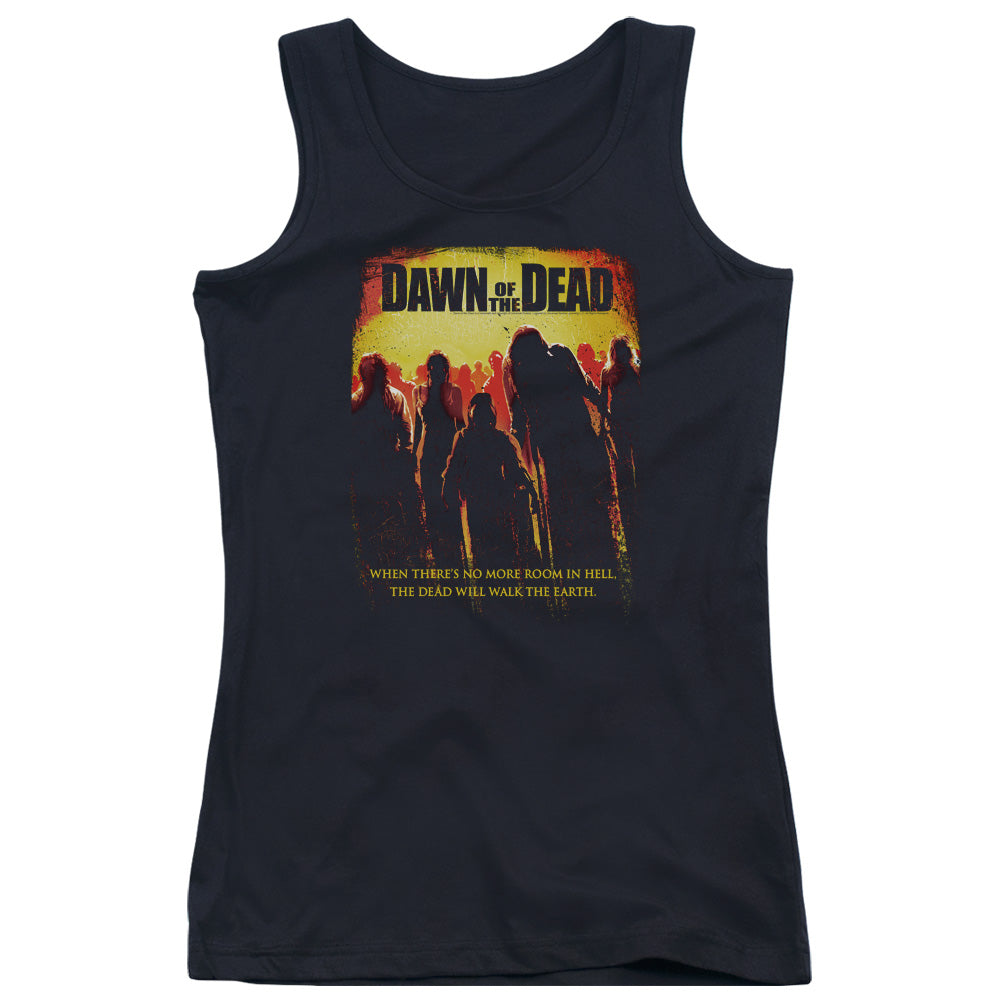 Dawn Of The Dead Title Womens Tank Top Shirt Black