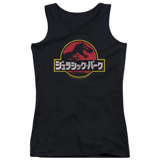 Jurassic Park Kanji Womens Tank Top Shirt Black