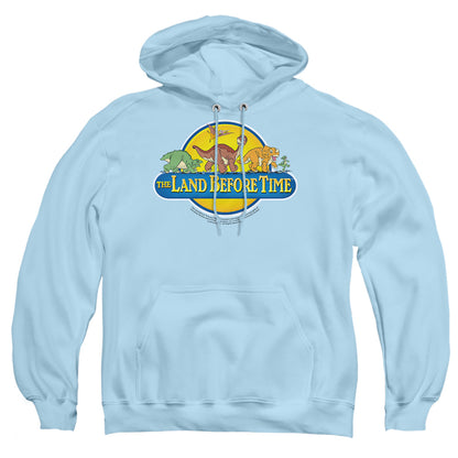 Land Before Time Dino Breakout Mens Hoodie Light Blue