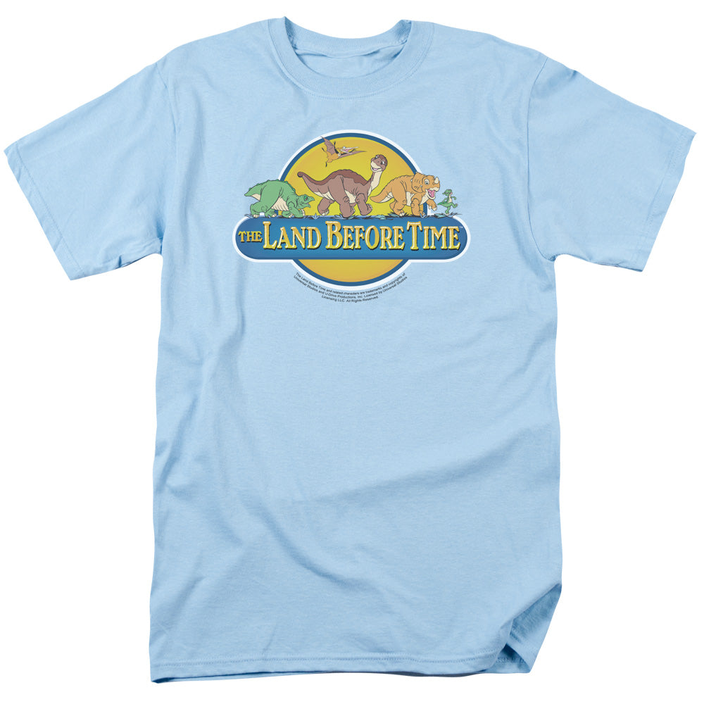 The Land Before Time Dino Breakout Mens T Shirt Light Blue