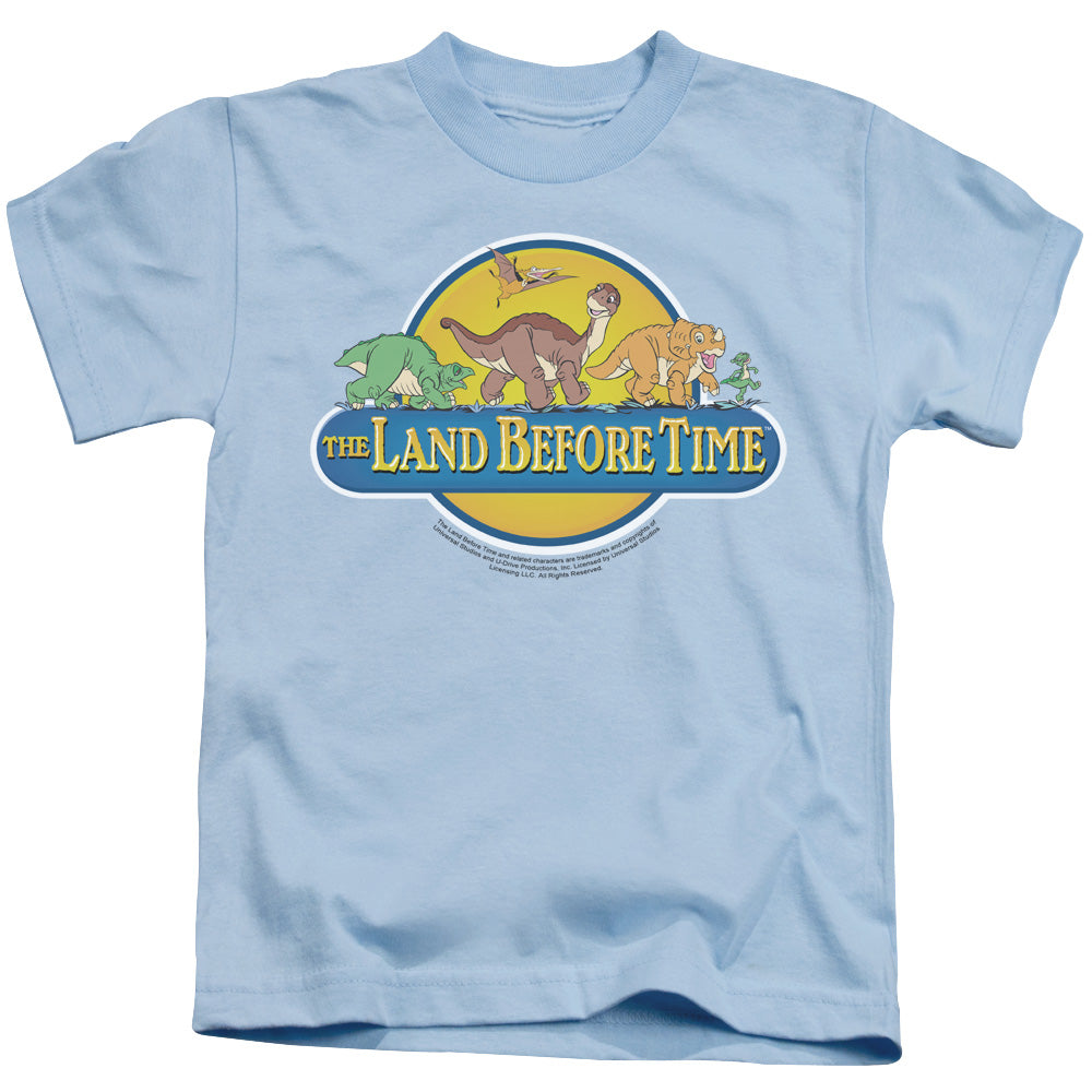 The Land Before Time Dino Breakout Juvenile Kids Youth T Shirt Light Blue