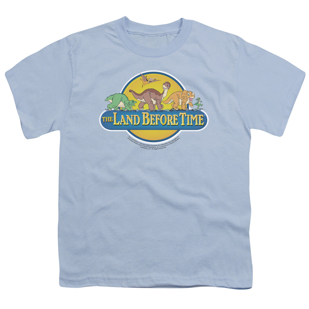 The Land Before Time Dino Breakout Kids Youth T Shirt Light Blue