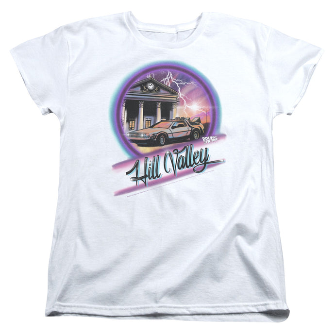 Back To The Future Ride Womens T Shirt White