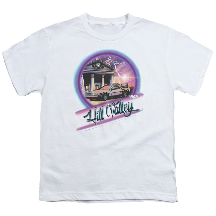 Back To The Future Ride Kids Youth T Shirt White