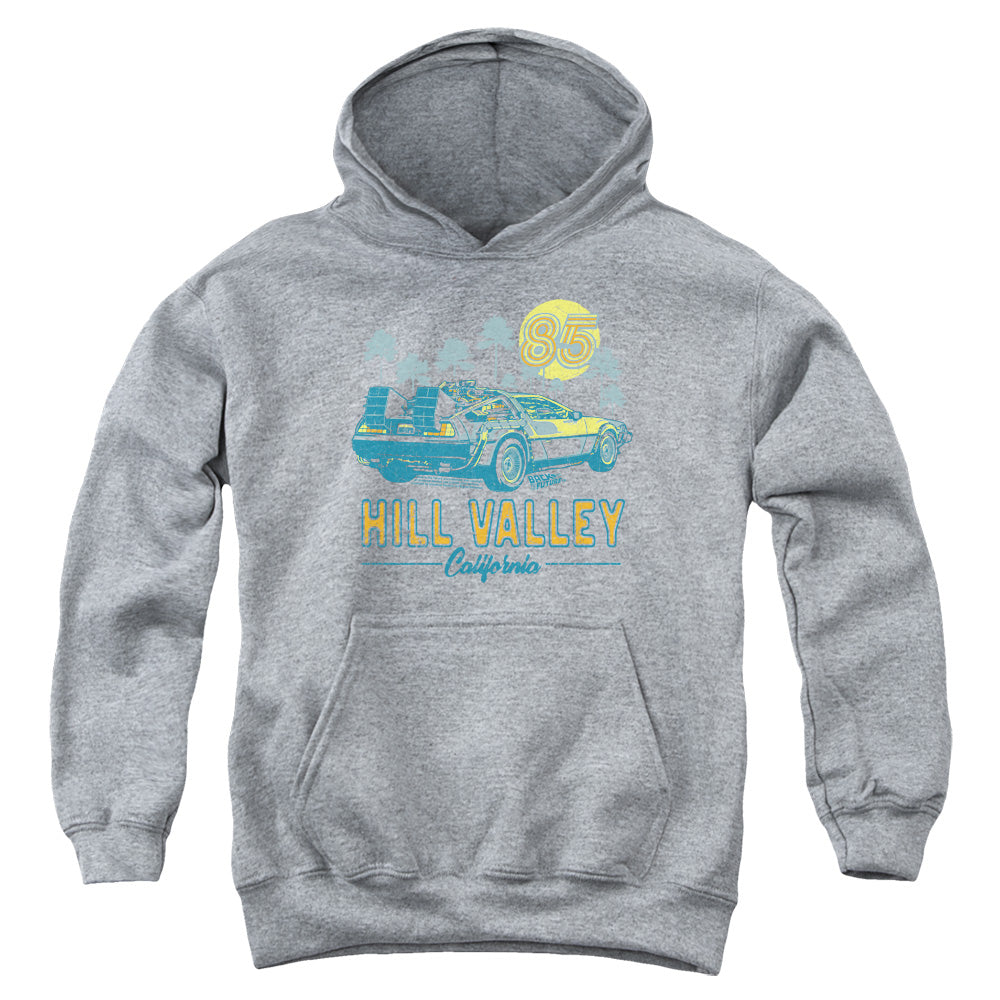 Back To The Future 85 Kids Youth Hoodie Athletic Heather