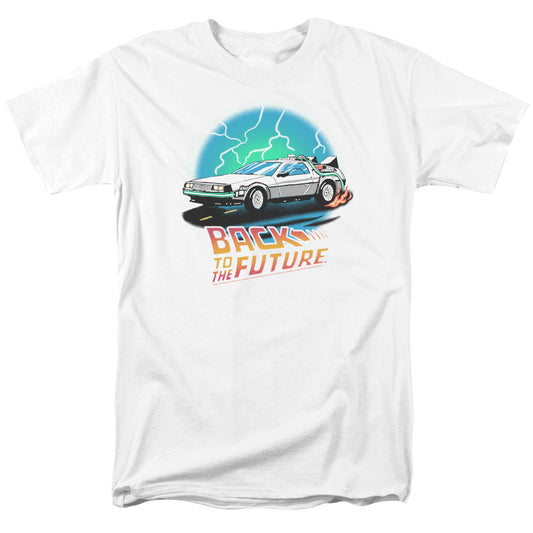 Back To The Future Airbrush Mens T Shirt White