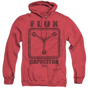Back To The Future Flux Capacitor Heather Mens Hoodie Red