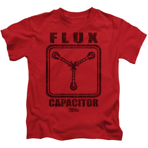Back To The Future Flux Capacitor Juvenile Kids Youth T Shirt Red