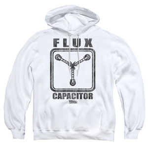 Back To The Future Flux Capacitor Mens Hoodie White