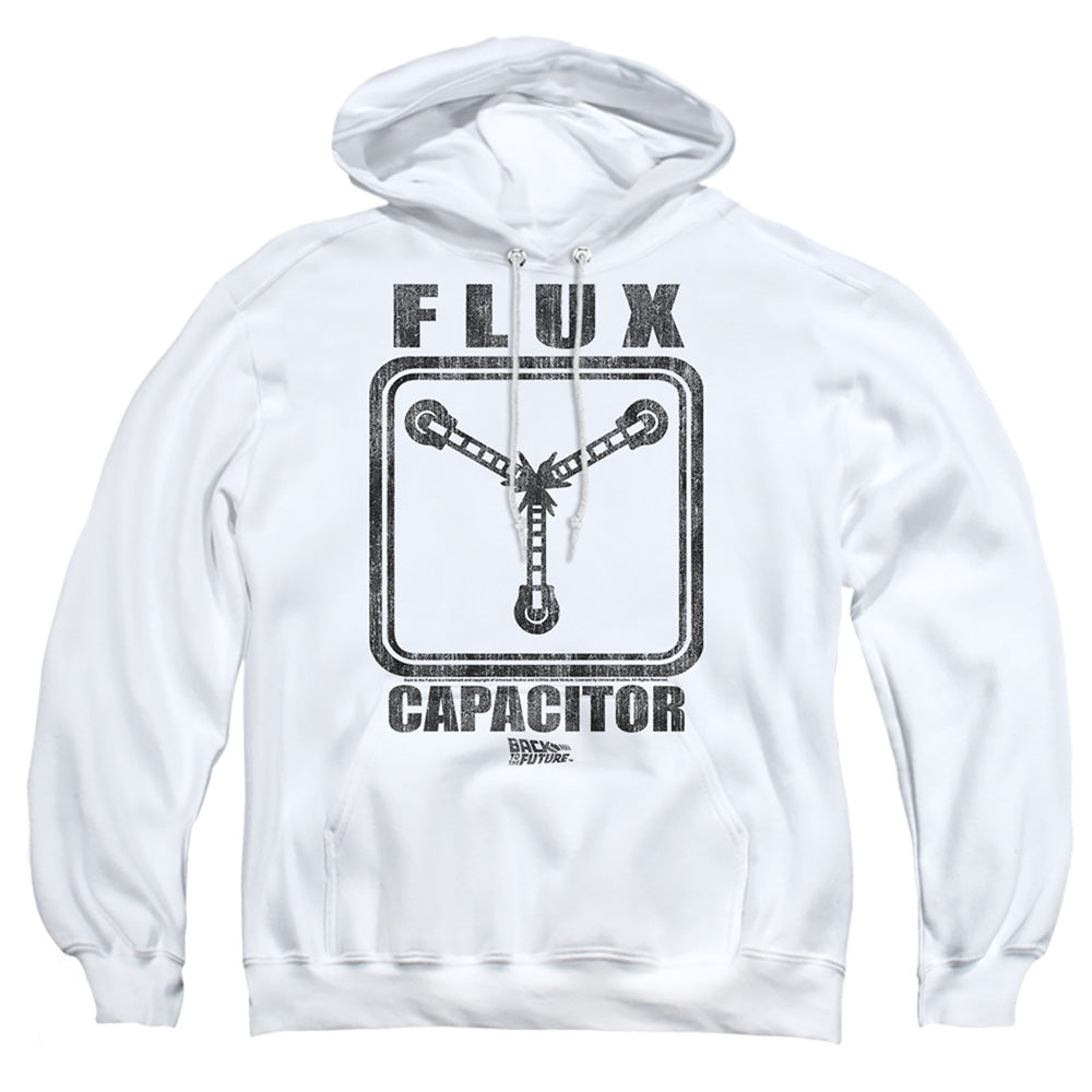 Back To The Future Flux Capacitor Mens Hoodie White