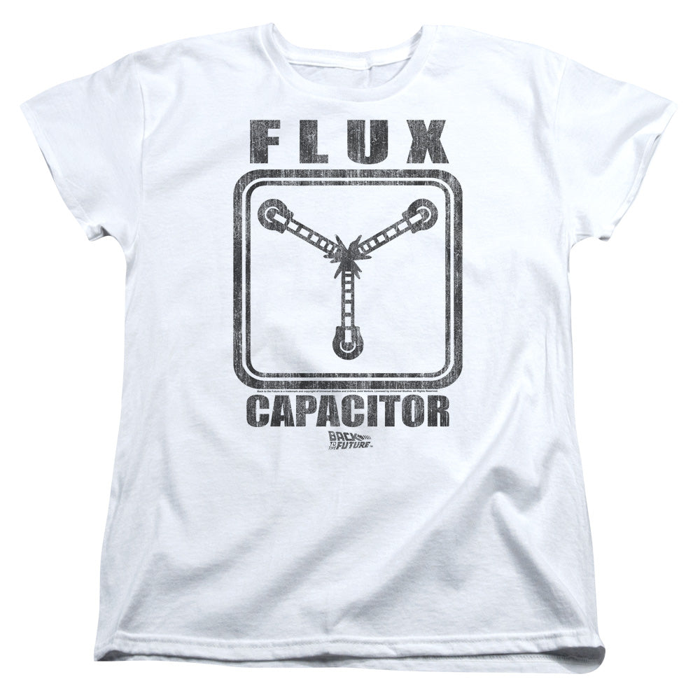 Back To The Future Flux Capacitor Womens T Shirt White