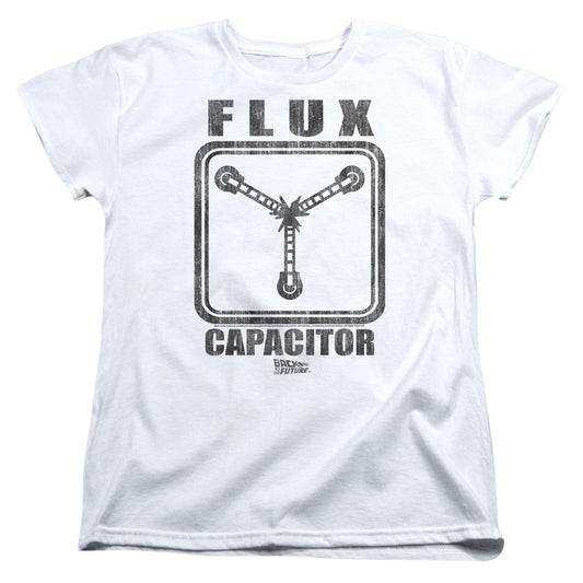 Back To The Future Flux Capacitor Womens T Shirt White