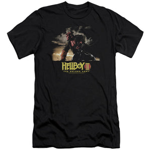 Hellboy II Poster Art Premium Bella Canvas Slim Fit Mens T Shirt Black