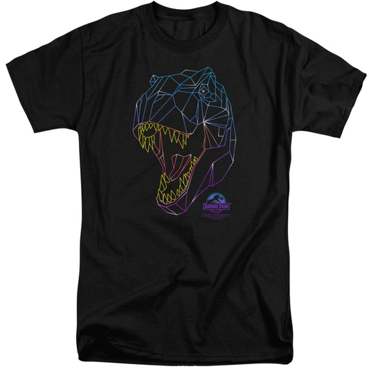 Jurassic Park Neon T-Rex Mens Tall T Shirt Black