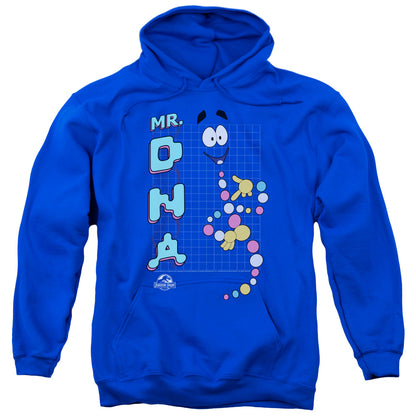 Jurassic Park Mr DNA Mens Hoodie Royal Blue