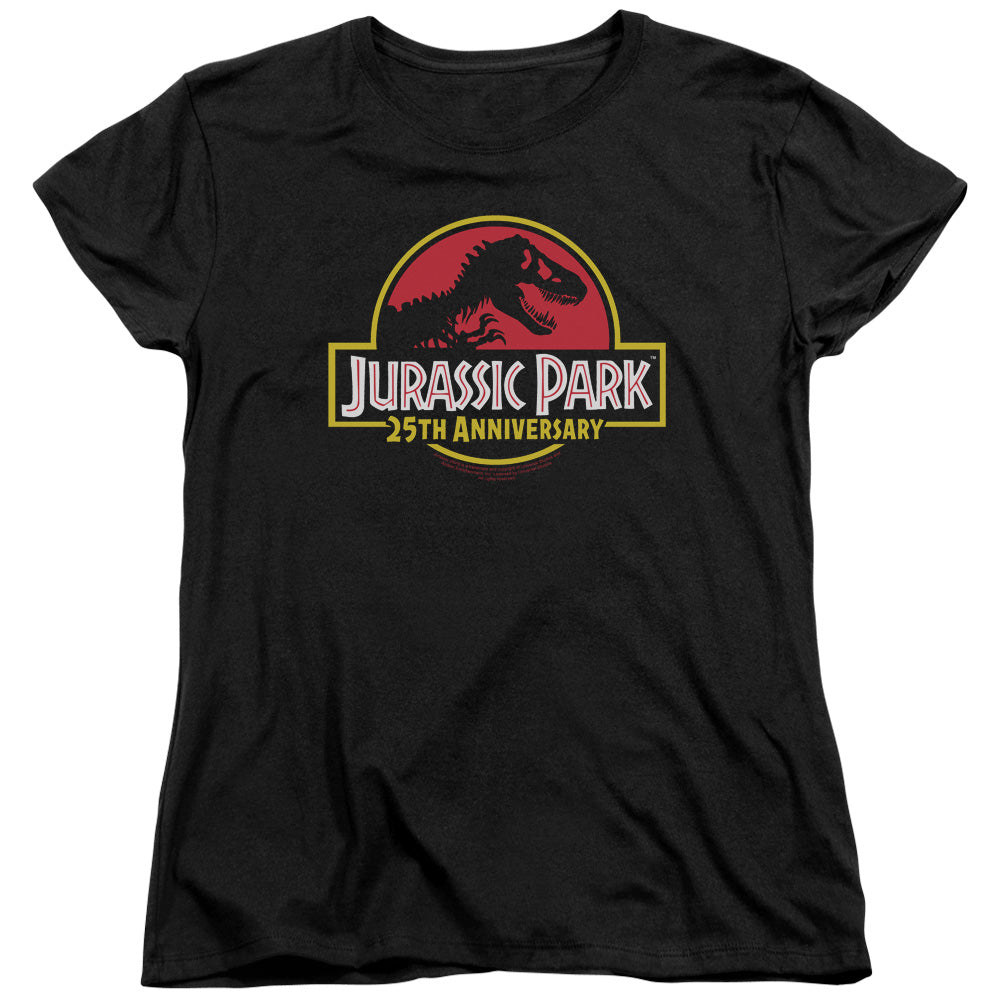 Jurassic Park 25th Anniversary Womens T Shirt Black