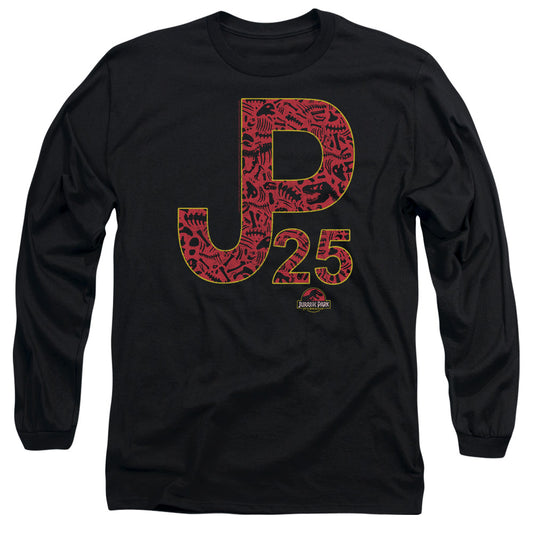 Jurassic Park JP 25 Mens Long Sleeve Shirt Black