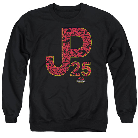 Jurassic Park JP 25 Mens Crewneck Sweatshirt Black