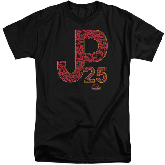 Jurassic Park JP 25 Mens Tall T Shirt Black