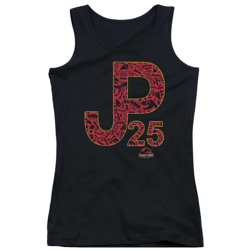 Jurassic Park JP 25 Womens Tank Top Shirt Black