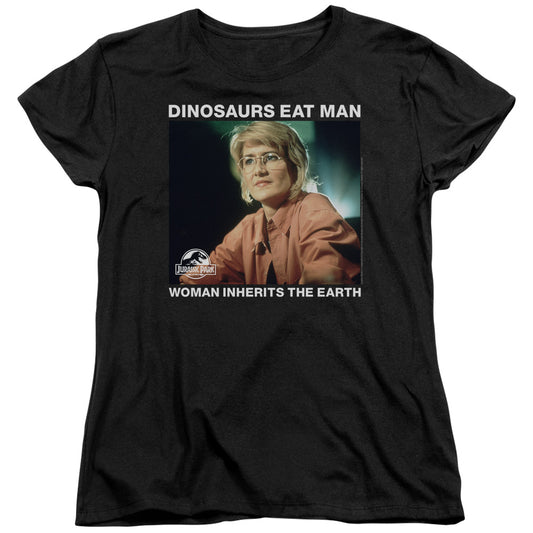 Jurassic Park Inherit Womens T Shirt Black