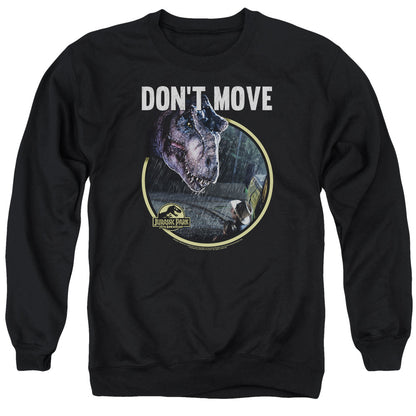 Jurassic Park Dont Move Mens Crewneck Sweatshirt Black