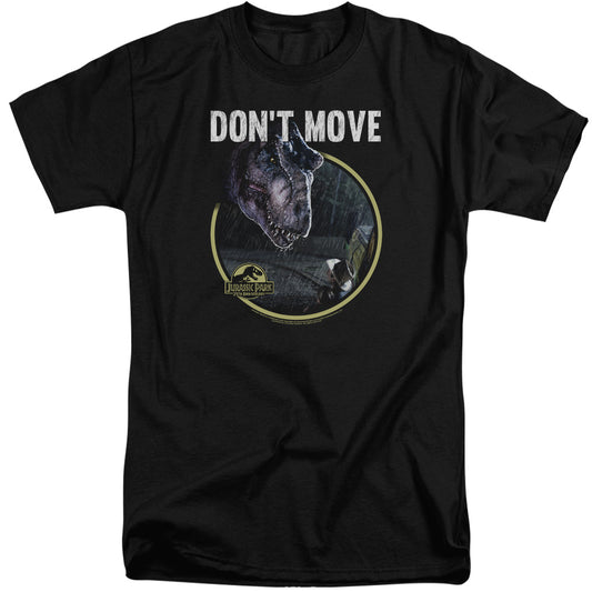 Jurassic Park Dont Move Mens Tall T Shirt Black