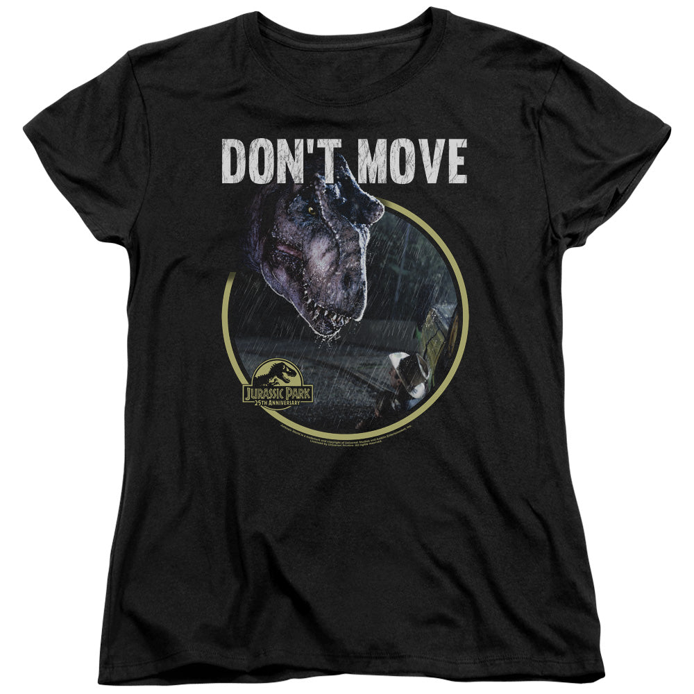 Jurassic Park Dont Move Womens T Shirt Black