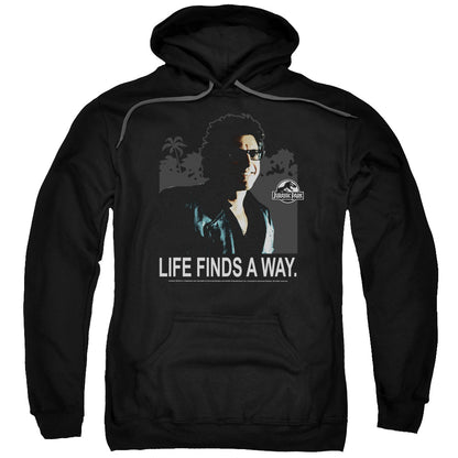 Jurassic Park Life Finds A Way Mens Hoodie Black