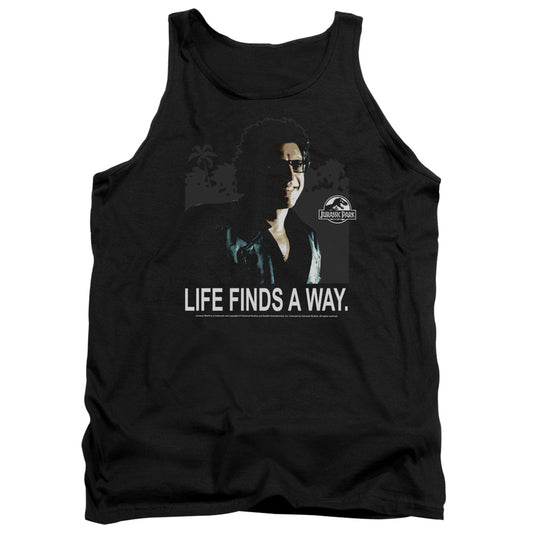 Jurassic Park Life Finds A Way Mens Tank Top Shirt Black