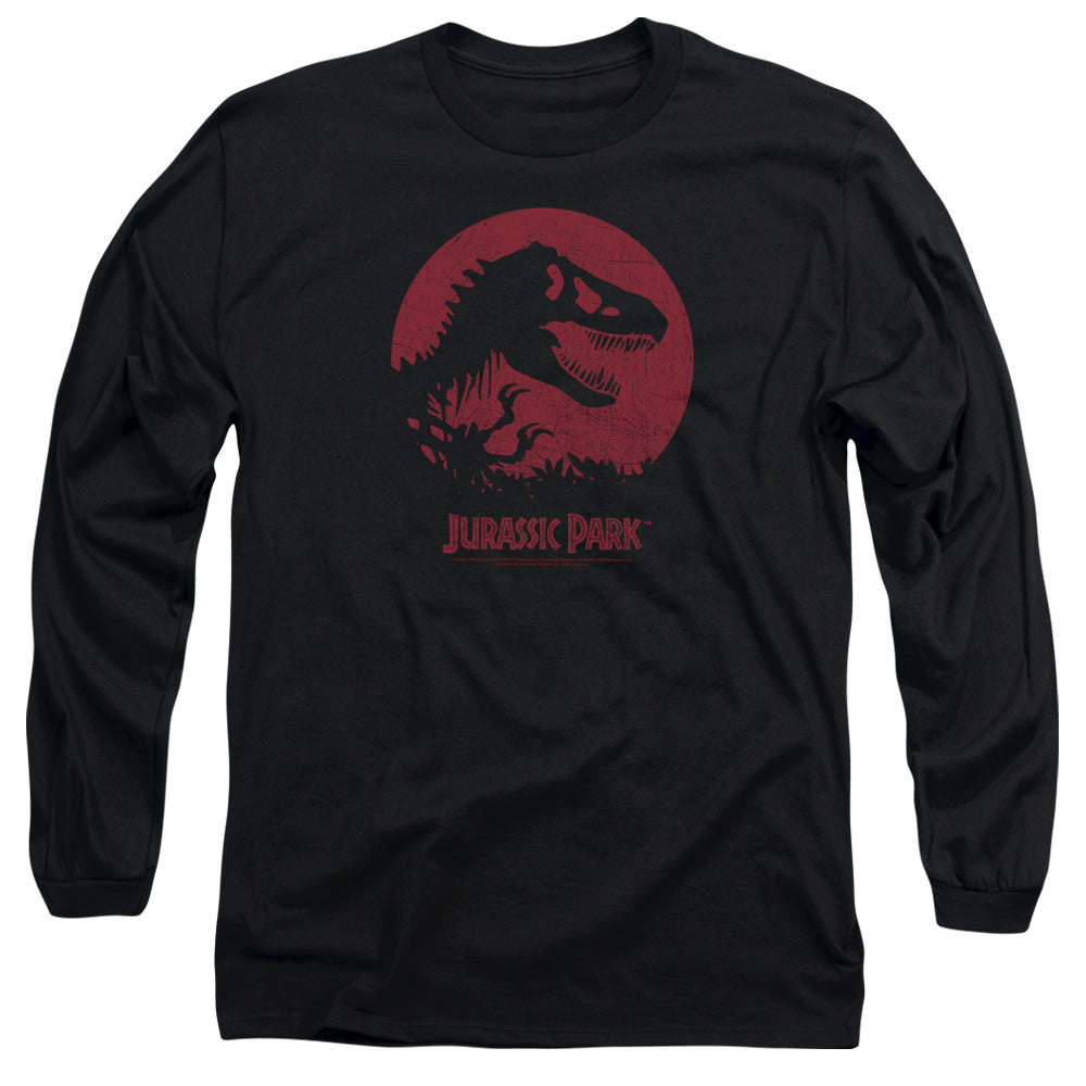 Jurassic Park T-Rex Sphere Mens Long Sleeve Shirt Black