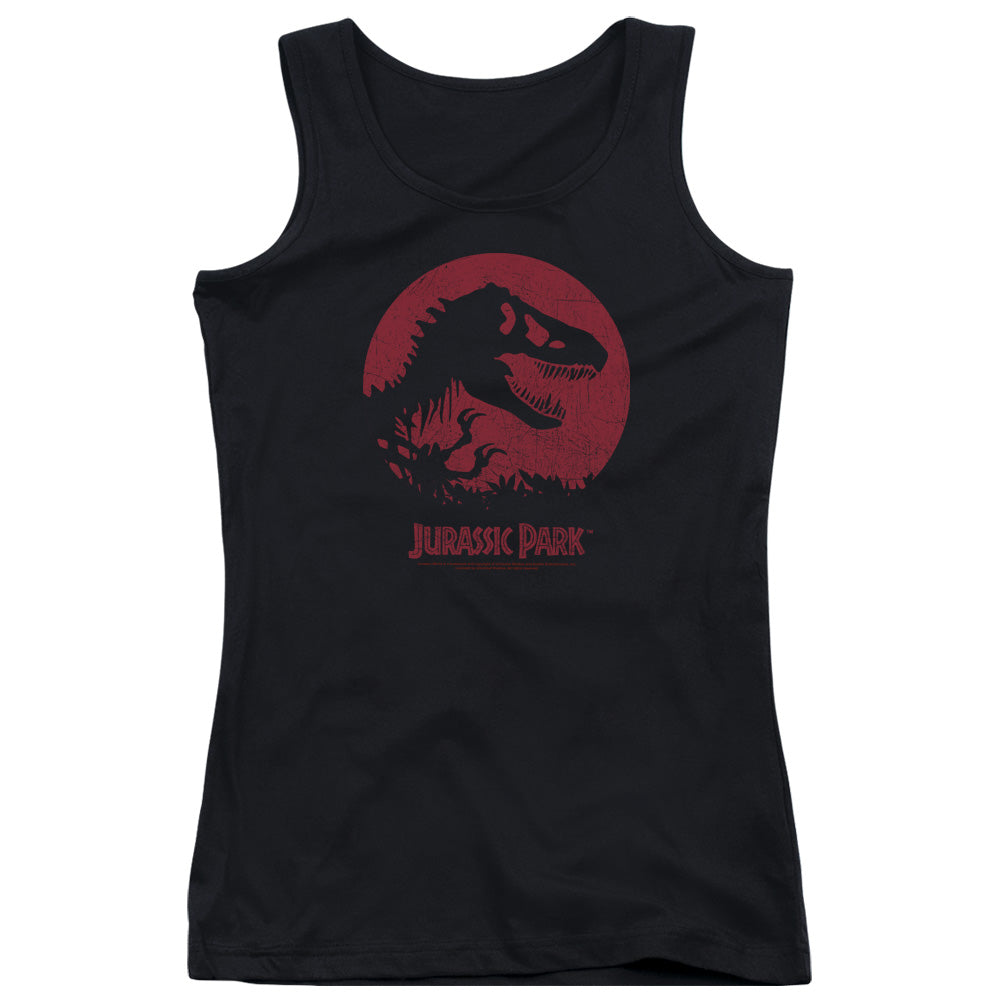 Jurassic Park T-Rex Sphere Womens Tank Top Shirt Black