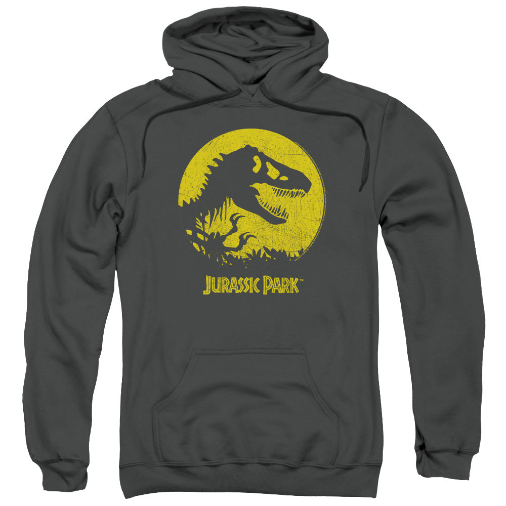 Jurassic Park T-Rex Sphere Mens Hoodie Charcoal