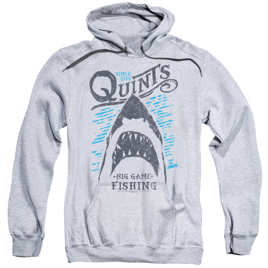 Jaws Big Game Fishing Mens Hoodie Athletic Heather