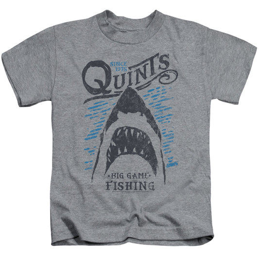Jaws Big Game Fishing Juvenile Kids Youth T Shirt Athletic Heather