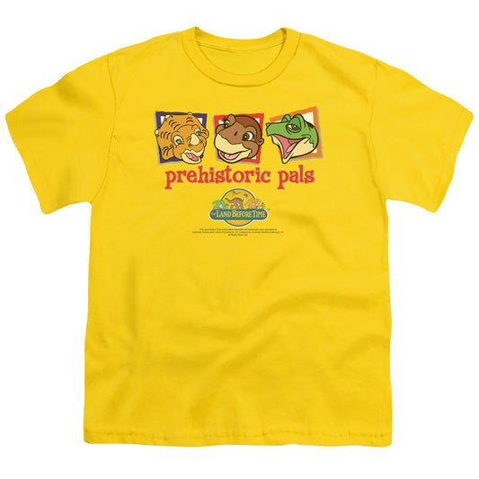 The Land Before Time Prehistoric Pals Kids Youth T Shirt Yellow