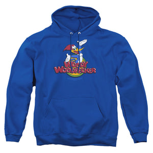 Woody Woodpecker Woody Mens Hoodie Royal Blue