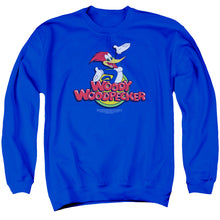 Load image into Gallery viewer, Woody Woodpecker Woody Mens Crewneck Sweatshirt Royal Blue