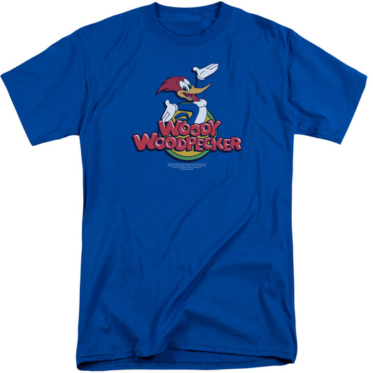 Woody Woodpecker Woody Mens Tall T Shirt Royal Blue